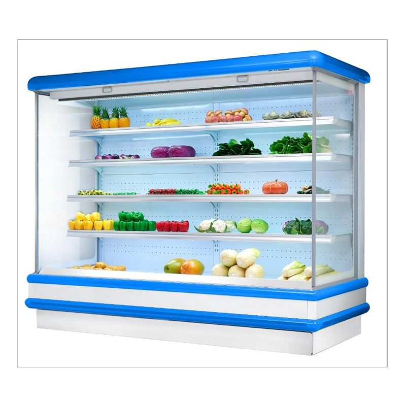 Open Chiller Supermarket Showcase Multidesk Display Desk Open High Quality Refrigeration Equipment