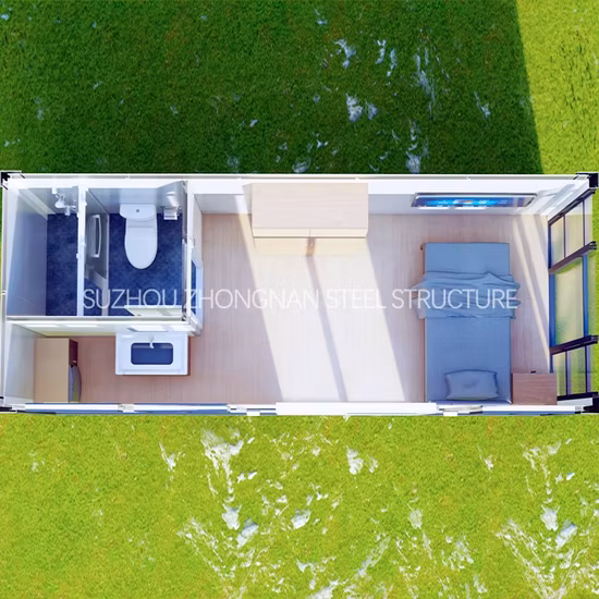 Steel Tiny Prefab Container Office House with Toilet Hot Sale in Australia