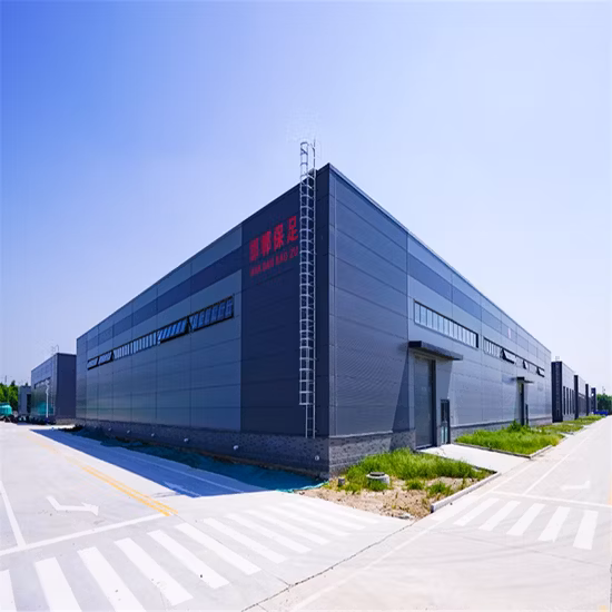 Сборные быстросборные стальные промышленные сборные металлические сборные заводские здания Мастерская Навесная балка Ангар для хранения Колонное здание Стальная конструкция